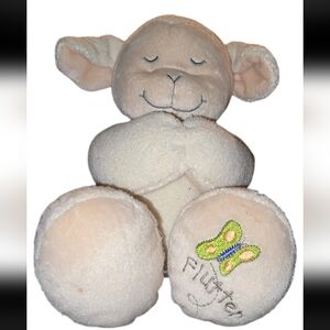 BRIGHT INSPIRATIONS Plush Lamb Named Flutter Recites "Now I Lay Me Down To...